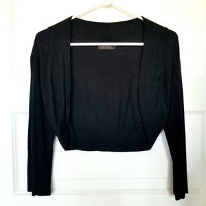 Simple, understated black shrug from Limited
